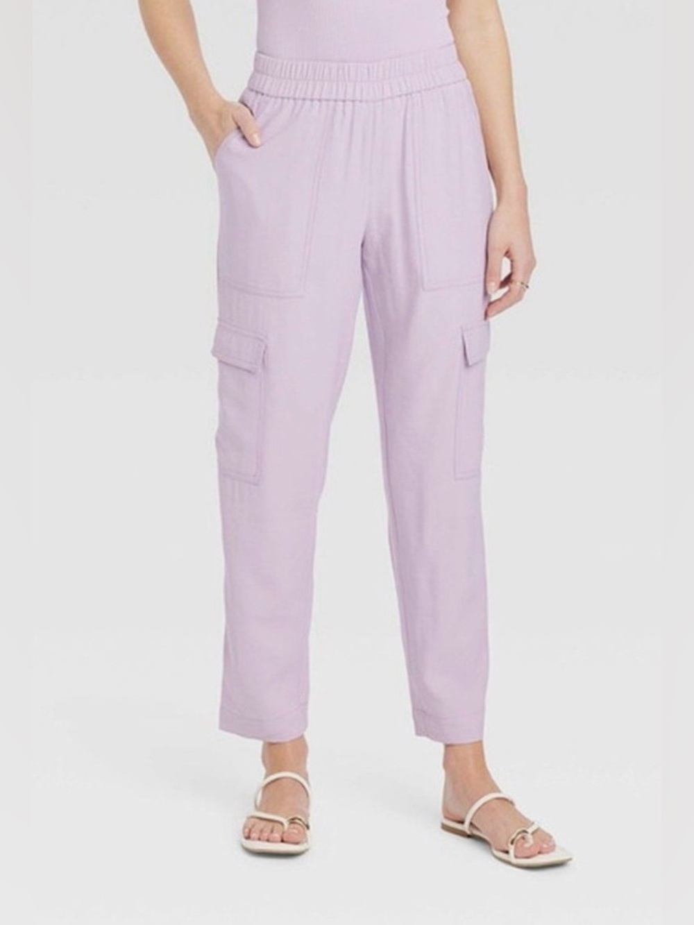 a new day Dusty Lavender Cargo Jogger Pants